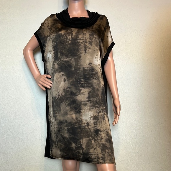 Ronen Chen Dresses & Skirts - Ronen Chen Abstract Cowl Neck Tunic Dress